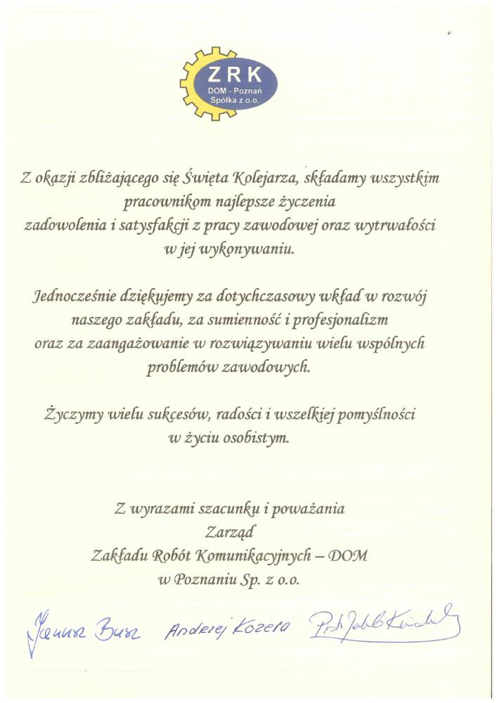 Święto Kolejarza 2017