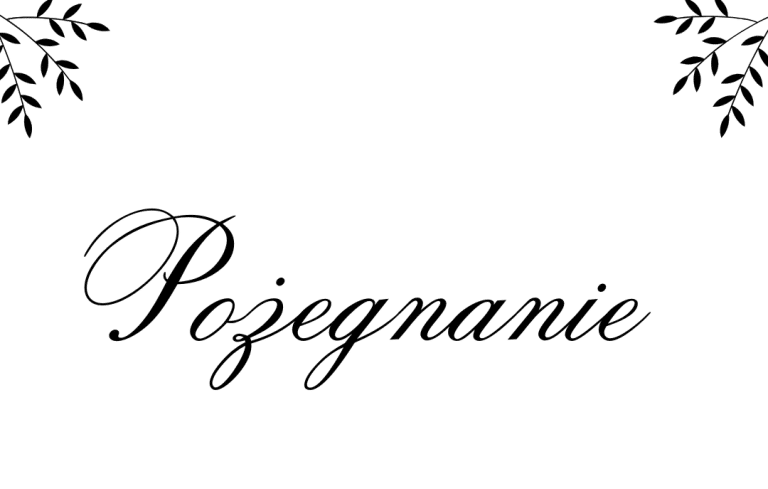 Pożegnanie