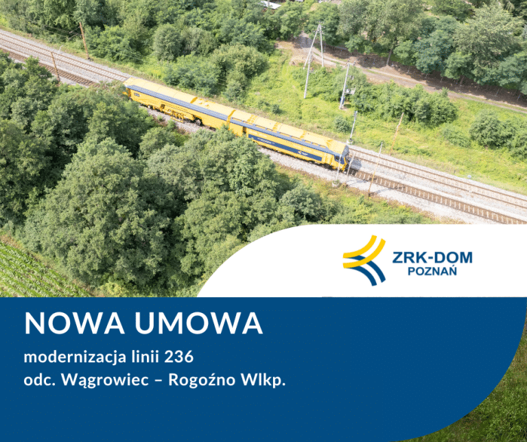 Zmodernizujemy linię kolejową 236 na odcinku Wągrowiec – Rogoźno Wielkopolskie